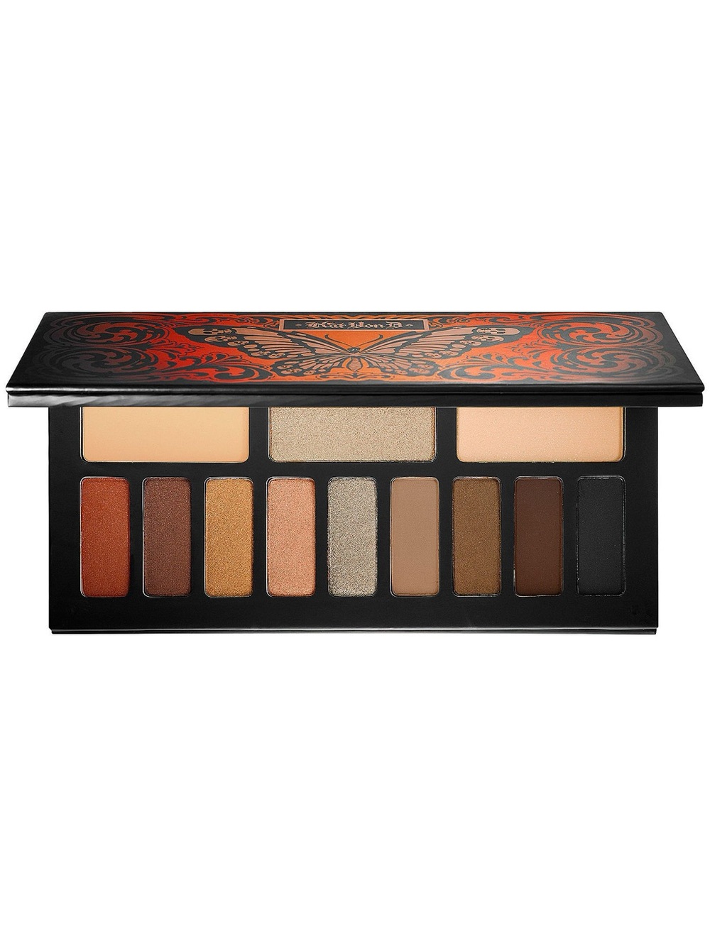 Kat Von D Neutral & Warm Brown Eyeshadow Palette with Gold Accents